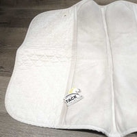 Friction Free Padded Top Baby Saddle Pad *gc/fair, clean, stains, v.puckered & creased, folds, older, rubs, pills, dingy
