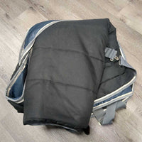 Med Winter Blanket Liner, 2 Legs *gc/vgc, clean, mnr faded, rubs, repair & stains, marker, sm holes
