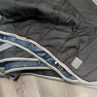 Med Winter Blanket Liner, 2 Legs *gc/vgc, clean, mnr faded, rubs, repair & stains, marker, sm holes
