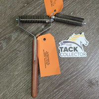 18 Blade Stripping - Shedding Blade Rake & 24 Blade Replacement Head *vgc, bent blades, clean, rubs
