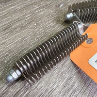 18 Blade Stripping - Shedding Blade Rake & 24 Blade Replacement Head *vgc, bent blades, clean, rubs

