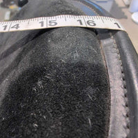 15" *adj- set 6" W/XW Endurance Saddle, Stirrups, 2 Hobble Straps, Mohair Girth, Equimeasure Form, Paperwork, Serial #3561 *adjustable to straight/specific horse at Synergist Saddles
