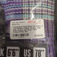Hard Mesh Fly Sheet, 2 Leg Straps, 2 Belly Straps, tags, bag, detach tail cover *new
