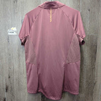 SS Shirt, 1/4 zip Up *gc, snags, runs, pits, threads
