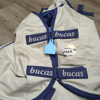 Rain Sheet, fleece lined, detach neck *gc, repairs, hair, clean, hairy, threads, peeling, faded, stains, sm holes, mnr wpf
