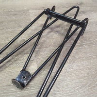 Folding Metal Wire Stall Saddle Rack *vgc, clean, chipped paint, mnr rust, scuffs, bubbles
