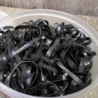 Braiding Elastics, tub *like new, almost full, scuffs
