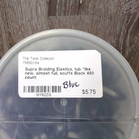 Braiding Elastics, tub *like new, almost full, scuffs
