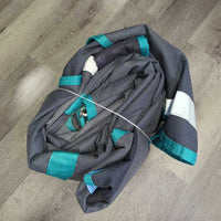 Med Winter Blanket, detach neck, 2 legs *gc, clean & dirty, snags, v.faded, 0 Wpf, scratches, slices, sm holes, older, lining rips
