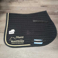 Quilt Jumper Saddle Pad, Piping "ThunderBird" *gc, clean, hairy, sparkley, faded, rubs, curled edges

