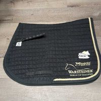 Quilt Jumper Saddle Pad, Piping "ThunderBird" *gc, clean, hairy, sparkley, faded, rubs, curled edges
