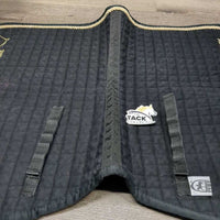 Quilt Jumper Saddle Pad, Piping "ThunderBird" *gc, clean, hairy, sparkley, faded, rubs, curled edges
