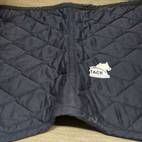 Quilt Jumper Saddle Pad, Bling Piping *gc, clean, hairy, sparkley, v.puckered, faded & rubbed edges
