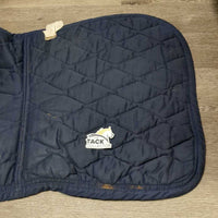 Quilt Jumper Saddle Pad, Bling Piping *gc, clean, hairy, sparkley, v.puckered, faded & rubbed edges
