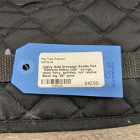 Quilt Dressage Saddle Pad "Kelowna Riding Club" *xc/vgc, clean, hairy, sparkley, mnr residue
