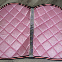 Quilt Jumper Saddle Pad, 2x Pipping *vgc/gc, clean, mnr hair, rubs, pilly, residue, peeling
