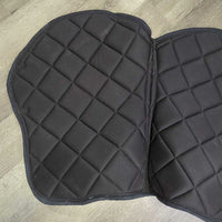 Quilt Jumper Saddle Pad, 2x Pipping *vgc/gc, clean, mnr hair, rubs, pilly, residue, peeling
