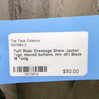 Dressage Show Jacket *vgc, moved buttons, mnr dirt

