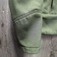 Soft Shell Jacket, Fleece Lined, Velcro Collar *gc/fair, clean, mnr clumpy, rubs, pills, snags
