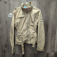 Rain Jacket, Zipper, Belt *xc/like new, wpf
