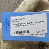 Rain Jacket, Zipper, Belt *xc/like new, wpf
