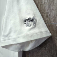 SS Hvy Jersey Show Shirt, 1/4 Zip Up *gc, older, stained collar
