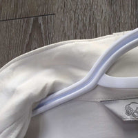 SS Hvy Jersey Show Shirt, 1/4 Zip Up *gc, older, stained collar

