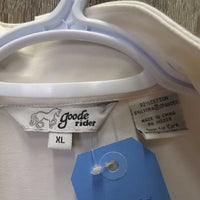 SS Hvy Jersey Show Shirt, 1/4 Zip Up *gc, older, stained collar
