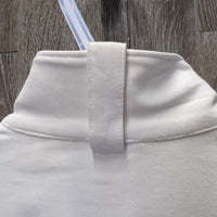 SS Hvy Jersey Show Shirt, 1/4 Zip Up *gc, older, stained collar
