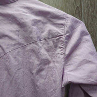 JUNIORS LS Show Shirt, 2 Button Collars *gc, crinkled & creases, seam puckers

