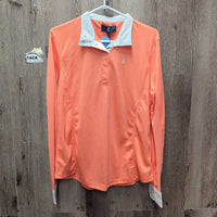 LS Show Sun Shirt, 1/3 Snap Up, Snap Collar, tags *new, older?
