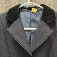 Dressage Show Jacket, Velvet Collar *vgc, mnr, snags lining pit stains

