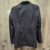 Dressage Show Jacket, Velvet Collar *vgc, mnr, snags lining pit stains
