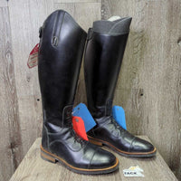 JUNIORS Field Boots, Zips, 2 Foam Inserts, box *like new, v.mnr creases, rubs & dirt?stains
