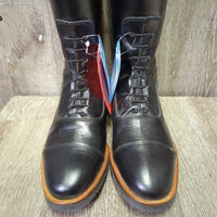 JUNIORS Field Boots, Zips, 2 Foam Inserts, box *like new, v.mnr creases, rubs & dirt?stains
