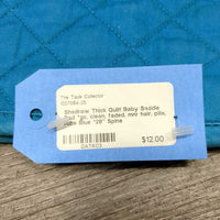 Thick Quilt Baby Saddle Pad *gc, clean, faded, mnr hair, pills, rubs
