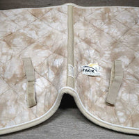 Padded Quilt Jumper Saddle Pad, tabs *gc, clean, v.pilly, faded, rubs, threads, puckers, older
