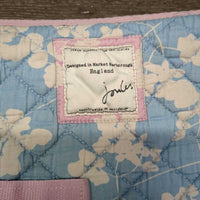 Quilt Jumper Saddle Pad, tabs *fair, v.stained, v.dingy, v.faded, puckered, rubs, thin edges, older
