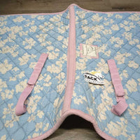 Quilt Jumper Saddle Pad, tabs *fair, v.stained, v.dingy, v.faded, puckered, rubs, thin edges, older
