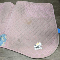 Quilt Jumper Saddle Pad, tabs *fair, v.stained, v.dingy, v.faded, puckered, rubs, thin edges, older
