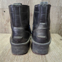 Pr Zip Up Paddock Boots *vgc/gc, clean, rubs, scuffs, toe gouges/cuts, mnr dirt/residue, hair, pills
