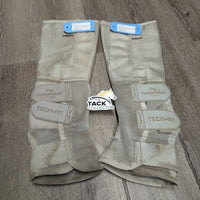 4 Stiff Mesh Fly Boots, bag *2: gc, stains, dingy, dirt, 2: like new

