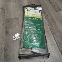 4 Stiff Mesh Fly Boots, bag *2: gc, stains, dingy, dirt, 2: like new
