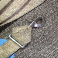 Thick Cotton Web Lunge Line, Loop Handle, Snap Loop *gc, dirty, stains, rubs, mnr marker, dingy
