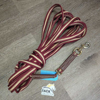 Thick Padded Lunge Line, Swivel, Loop Handle *gc, dirty, stains, rubs, knotted
