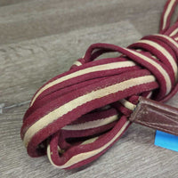 Thick Padded Lunge Line, Swivel, Loop Handle *gc, dirty, stains, rubs, knotted
