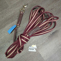 Thick Padded Lunge Line, Swivel, Loop Handle *gc, dirty, stains, rubs, knotted
