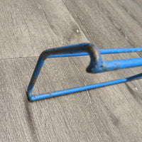 Hvy Metal Stall Mount Folding Saddle Rack *gc, older, chipped paint, dirty, rust, rubs
