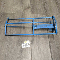 Hvy Metal Stall Mount Folding Saddle Rack *gc, older, chipped paint, dirty, rust, rubs
