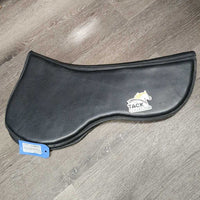 Leather Memory Foam Half Pad *vgc, clean, mnr stains, marks & residue, older?
